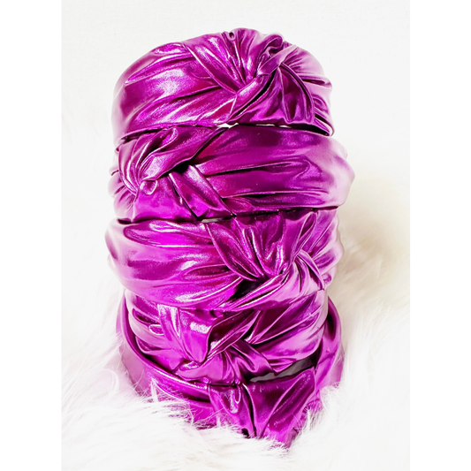 SANDY + RIZZO Purple Metallic Headband