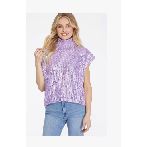 Lilac Metallic Foiled Sweater
