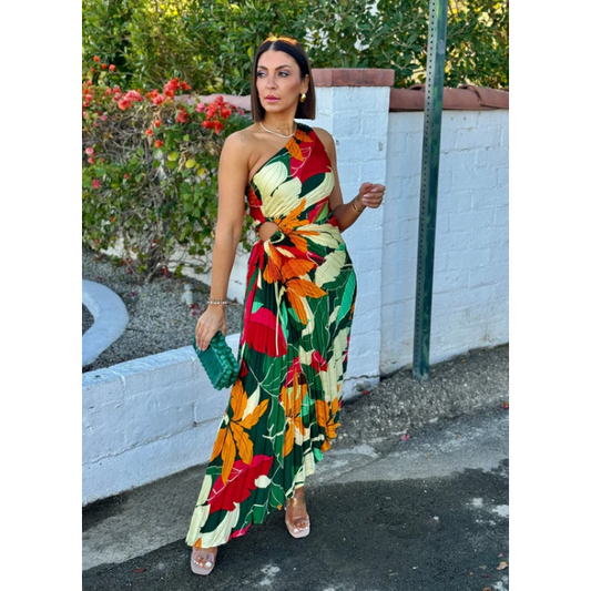 Tropical Print Veronica Maxi Dress