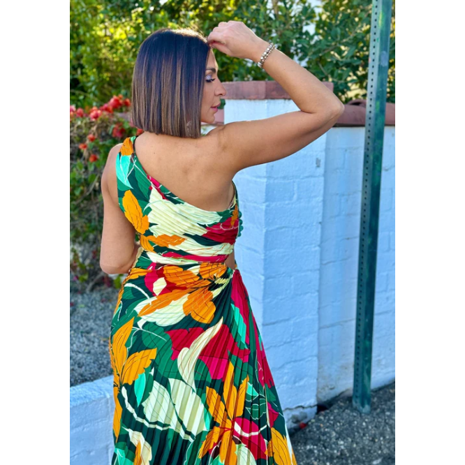 Tropical Print Veronica Maxi Dress