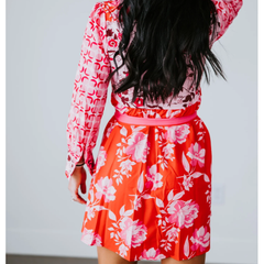 Light Gray Never A Dull Moment Mixed Print Dress