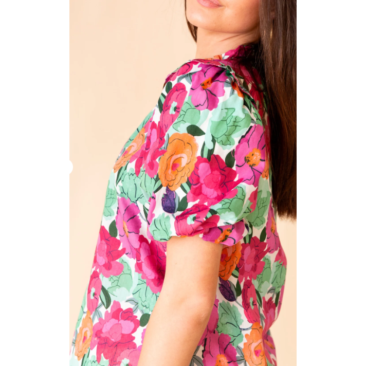 Khloe Floral Puff Sleeve Top