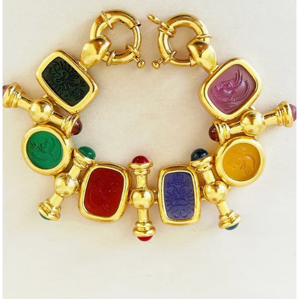 Intaglio Linked Bracelet