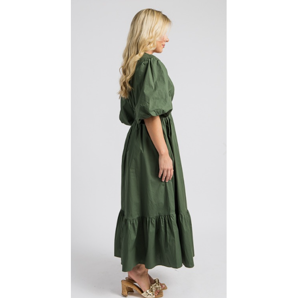 Together With You Maxi Dress- Olive