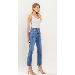 Lavender VERVET Super High Rise Ankle Slim Straight Jeans