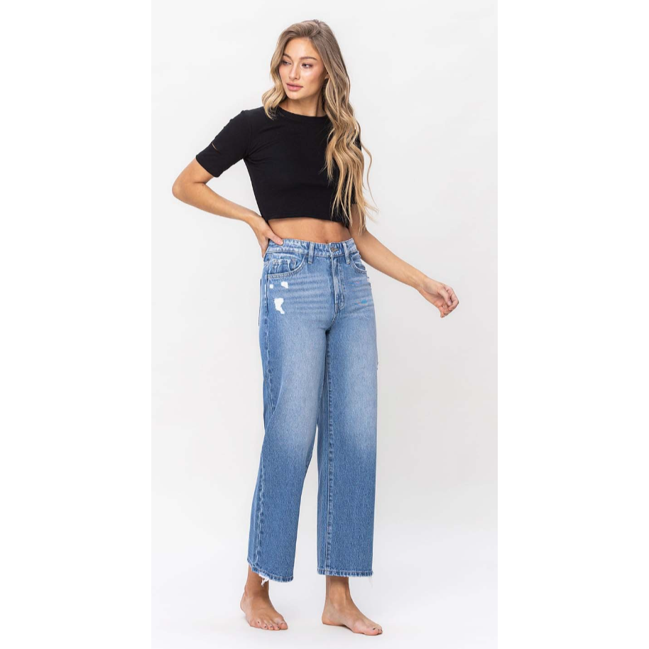 VERVET Super High Rise Wide Jeans