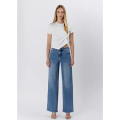 Lavender Vervet High Rise Wide Leg