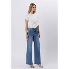 Lavender Vervet High Rise Wide Leg