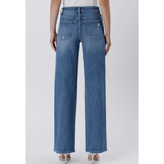 Light Gray Vervet High Rise Wide Leg