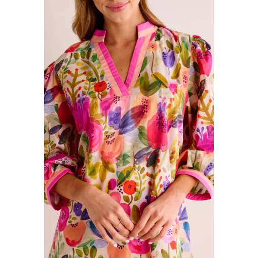 Grace Long Sleeve Mini Dress- Berry