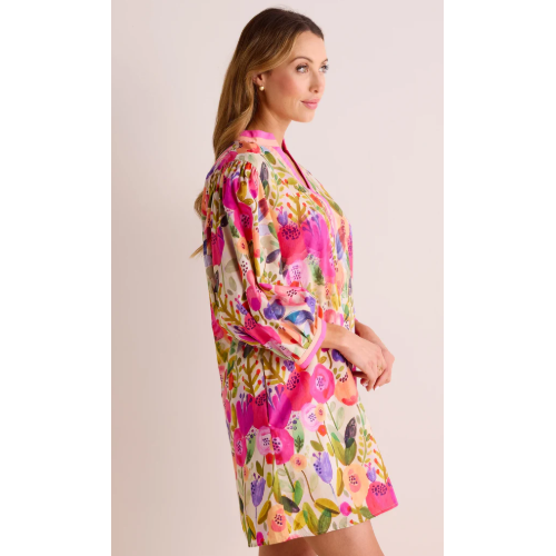 Grace Long Sleeve Mini Dress- Berry