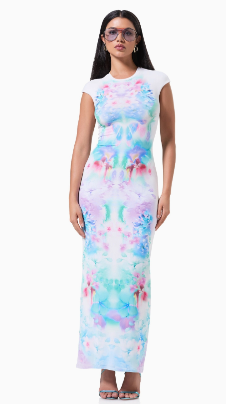 Cody Maxi Dresss - Blur Blossom