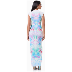 White Smoke AFRM Cody Maxi Dress - Blur Blossom