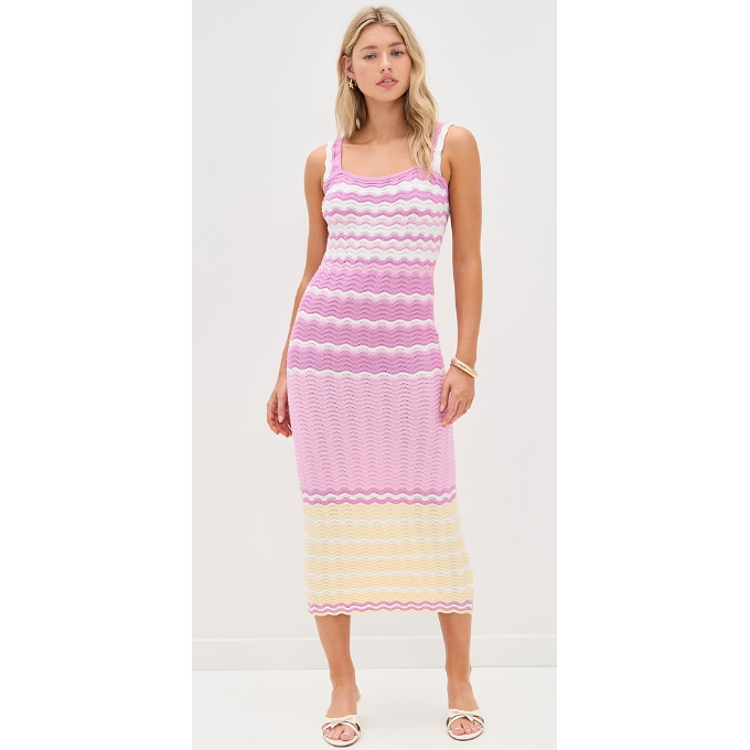 Crochet Sleeveless Midi Dress