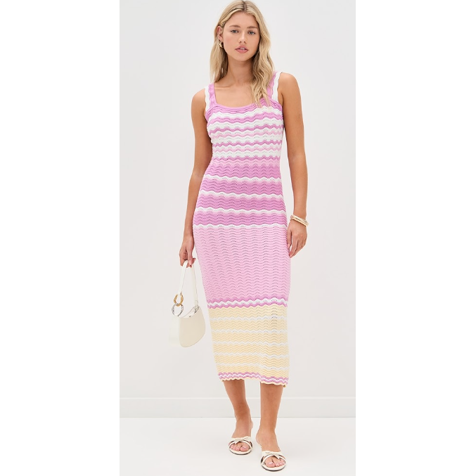 Crochet Sleeveless Midi Dress