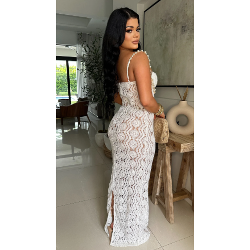 Glow Maxi Dress - White