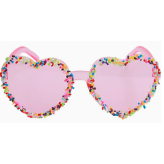 White Smoke Couture Clips Sprinkle Sunglasses