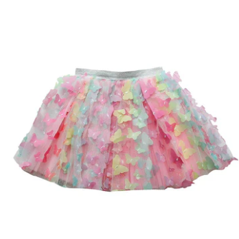 White Smoke Sparkle Sisters Rainbow Butterfly Flutter Tutu