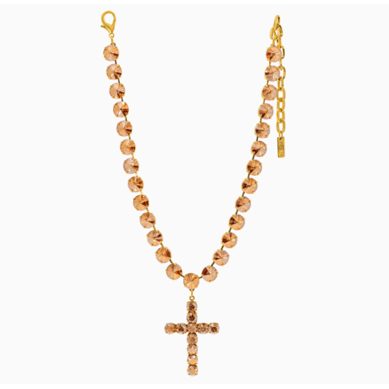 White Smoke TOVA Donatella Necklace in Caramel