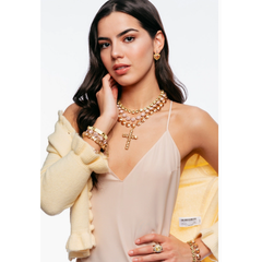 White Smoke TOVA Donatella Necklace in Caramel
