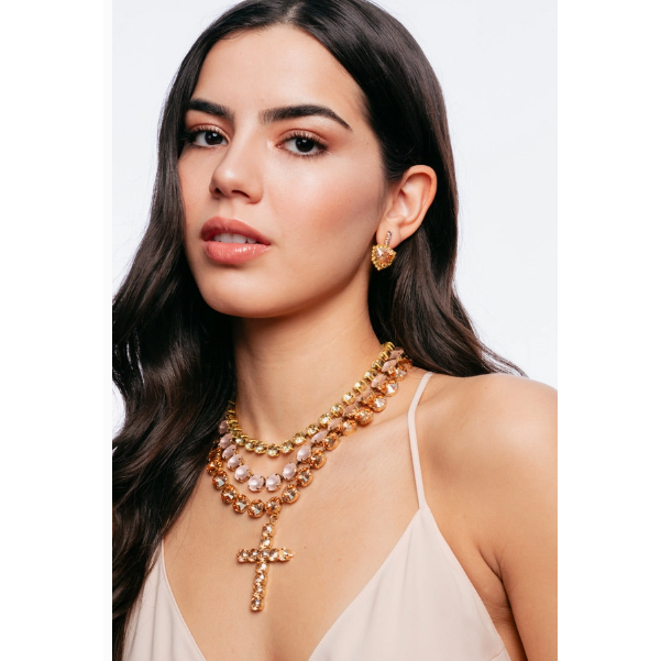 Alice Blue TOVA Donatella Necklace in Caramel