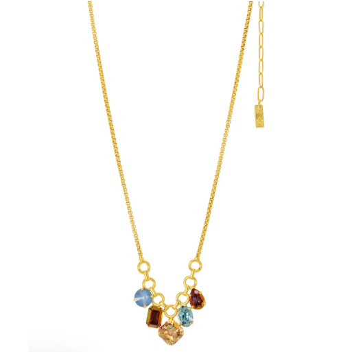 White Smoke TOVA Lorene Necklace in Midnight Express