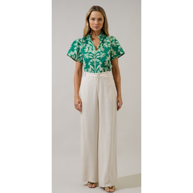Gray Taryn Top in green