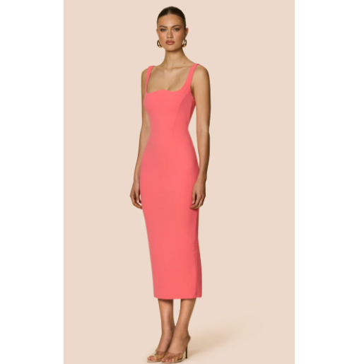 Light Gray NOOKIE Elle Midi Dress