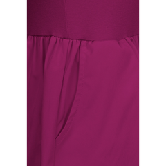 Maroon Fuchsia Colorado Midi Dress