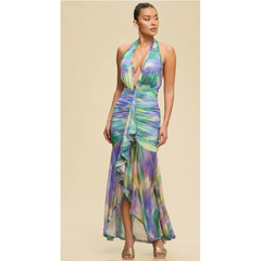 Wheat Arelia Halter Maxi Dress