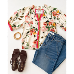 AUTUMN HUES FLORAL TOP