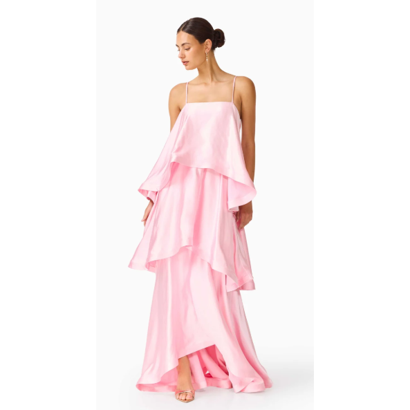 White Smoke The Tilly Tiered Maxi Dress by ELLIATT