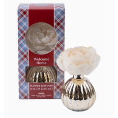 Welcome Home Plaid Flower Diffuser