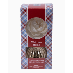 Welcome Home Plaid Flower Diffuser