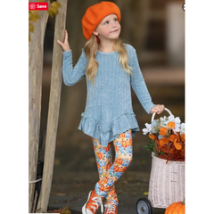 Mia Belle Pumpkin Patch Legging Set