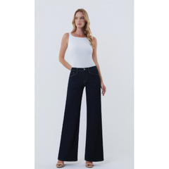VERVET Mid Rise Dark Wash Trouser Jeans