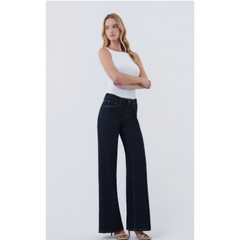 VERVET Mid Rise Dark Wash Trouser Jeans