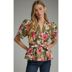 The Secret Garden Tie Waist Top
