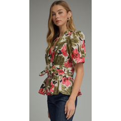 The Secret Garden Tie Waist Top