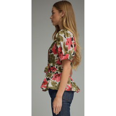 The Secret Garden Tie Waist Top