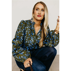 The Marissa Flower Woven Top