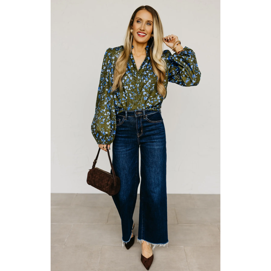 The Marissa Flower Woven Top