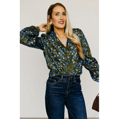 The Marissa Flower Woven Top