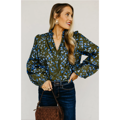 The Marissa Flower Woven Top