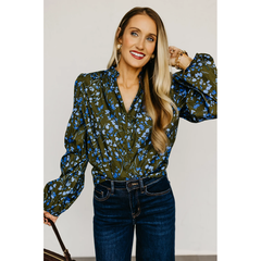 The Marissa Flower Woven Top