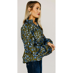 The Marissa Flower Woven Top