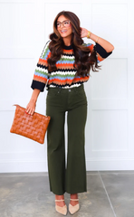 Harvest Multi Zig-Zag pattern Sweater