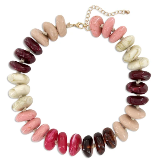 Multicolor Mix Resin Beaded Necklace