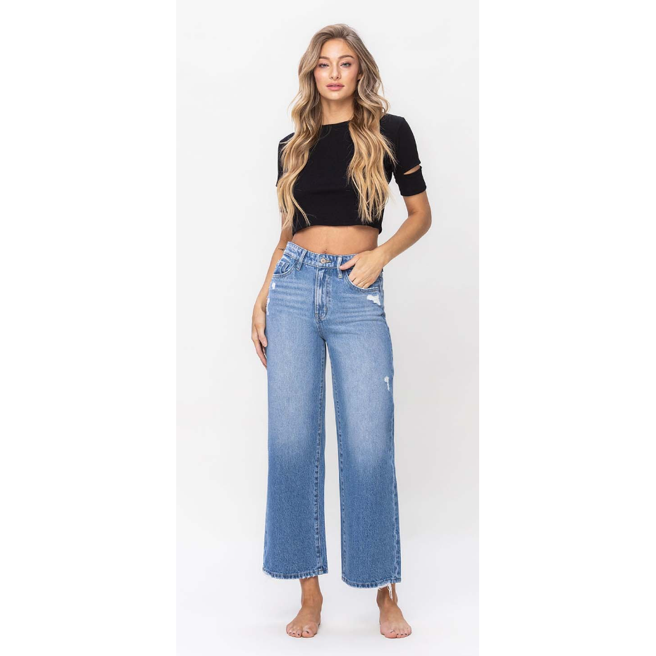 VERVET Super High Rise Wide Jeans