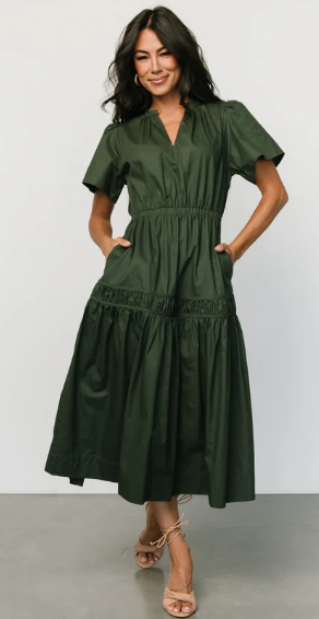 Together With You Maxi Dress- Olive